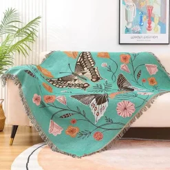 Nordische Schmetterlingsdecke - Gemütliche Dekodecke
