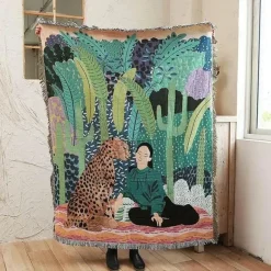 Nordische Schmetterlingsdecke - Gemütliche Dekodecke