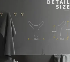 Nordische Stierkopf-Wandhaken – rustikale dekorative Kleiderbügel