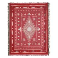 Nordische Strickdecke – Bohemian-Überwurf für den Außenbereich für Camping-Wohnzimmerdekor