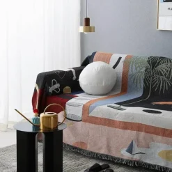 Nordische Strickdecke - Modernes Sofa-Accessoire
