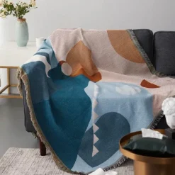 Nordische Strickdecke – Multifunktionaler Sofa-Reisebezug