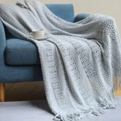 Nordische Strickdecke – weicher Luxus-Tagesdecken-Sofabezug