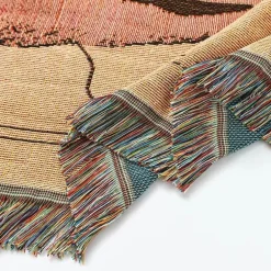 Nordische Strickdecke für draußen – gemütliche Camping-Picknickmatte