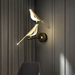 Nordische Vogel-Wandleuchte – Moderne dekorative Beleuchtungsvorrichtung