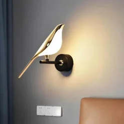 Nordische Vogel-Wandleuchte – Moderne dekorative Beleuchtungsvorrichtung