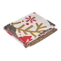 Nordische Weihnachtsdecke – Gemütliche Jacquard-Weihnachtsdecke