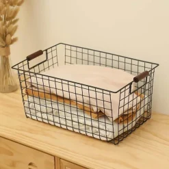 Nordischer Aufbewahrungskorb aus Eisen – Organizer für Küche und Badezimmer