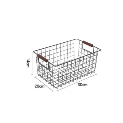 Nordischer Aufbewahrungskorb aus Eisen – Organizer für Küche und Badezimmer