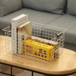 Nordischer Aufbewahrungskorb aus Eisen – Organizer für Küche und Badezimmer