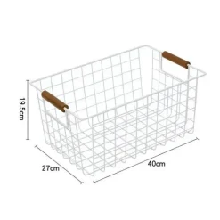 Nordischer Aufbewahrungskorb aus Eisen – Organizer für Küche und Badezimmer