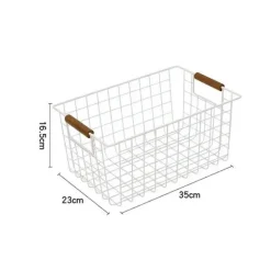 Nordischer Aufbewahrungskorb aus Eisen – Organizer für Küche und Badezimmer