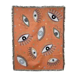 Nordischer Boho-Bettbezug – Stilvolle Jacquard-Bettdecke mit Blumenmuster