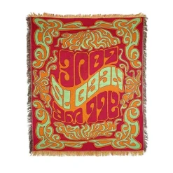 Nordischer Boho-Bettbezug – Stilvolle Jacquard-Bettdecke mit Blumenmuster