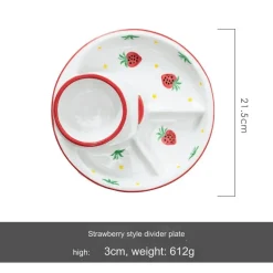 Nordischer Frühstücksteller aus Keramik – Elegantes Ess-Set