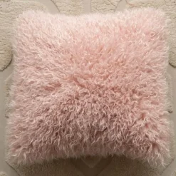 Nordischer rosa geometrischer Kissenbezug - 45x45cm Baumwoll-Canvas-Tufted-Hülle