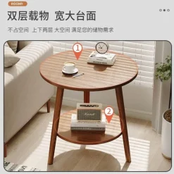 Nordischer runder Couchtisch – Moderne Eleganz für das Wohnzimmer