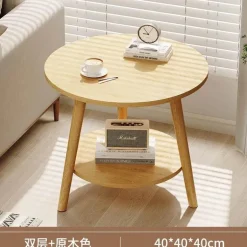 Nordischer runder Couchtisch – Moderne Eleganz für das Wohnzimmer