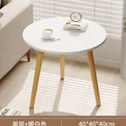 Nordischer runder Couchtisch – Moderne Eleganz für das Wohnzimmer