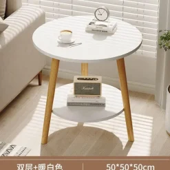 Nordischer runder Couchtisch – Moderne Eleganz für das Wohnzimmer