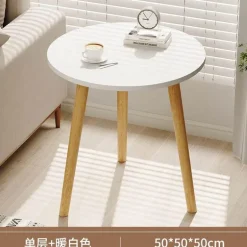 Nordischer runder Couchtisch – Moderne Eleganz für das Wohnzimmer