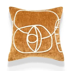 Nordischer Schachbrett-Kissenbezug - Schwarz-Weiß-Plüsch-Kissenbezug