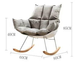 Nordischer Schaukelstuhl – Moderne, lässige Wohnmöbel