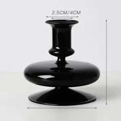 Nordischer stilvoller Kerzenhalter aus Blasenglas