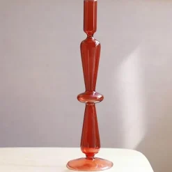 Nordischer stilvoller Kerzenhalter aus Blasenglas