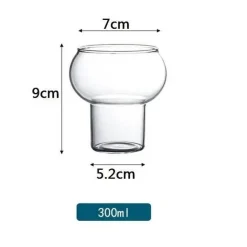 Nordisches Cocktailbecher-Set aus rosa Glas – elegante Saft- und Wassergläser