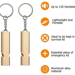 Notfallpfeife als Schlüsselanhänger – Ultralautes Überlebenswerkzeug