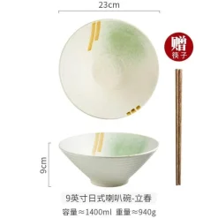 Nudelschüssel aus Keramik – Retro-Design für das Restaurant zu Hause