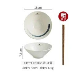 Nudelschüssel aus Keramik – Retro-Design für das Restaurant zu Hause