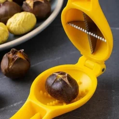 Nussknacker für Kastanien, Walnüsse, Clip-Zange, Schäler, Schneider, Öffner