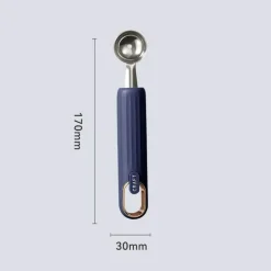 Obstausstecher und Eisportionierer aus Edelstahl – Werkzeug mit doppeltem Verwendungszweck