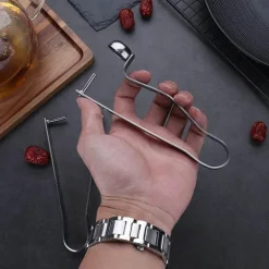 Obstentkerner aus Edelstahl – Werkzeug zum Entfernen von Kirsch-, Oliven- und Dattelkernen