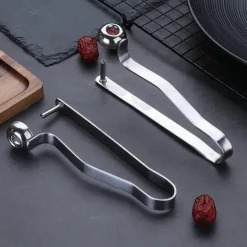 Obstentkerner aus Edelstahl – Werkzeug zum Entfernen von Kirsch-, Oliven- und Dattelkernen