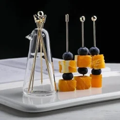 Obstgabel-Set aus Edelstahl – elegantes Geschirr-Utensil
