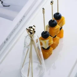 Obstgabel-Set aus Edelstahl – elegantes Geschirr-Utensil