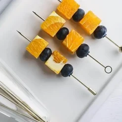 Obstgabel-Set aus Edelstahl – elegantes Geschirr-Utensil