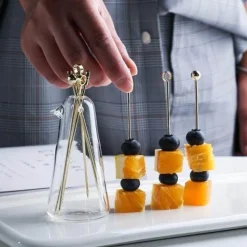Obstgabel-Set aus Edelstahl – elegantes Geschirr-Utensil