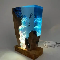 Ocean Krest LED-Nachtlicht – Lampe mit Ozean-Motiv