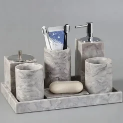 Odette Bathroom Accessory Set - Stylish Home Décor Essentials