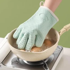 Ofenhandschuhe aus Silikon – isolierte Backhandschuhe mit Verbrühungsschutz