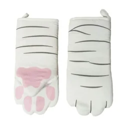 Ofenhandschuhe mit Katzenpfotenmotiv – Süßes Küchenzubehör