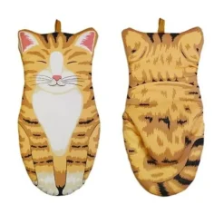 Ofenhandschuhe mit Katzenpfotenmotiv – Süßes Küchenzubehör