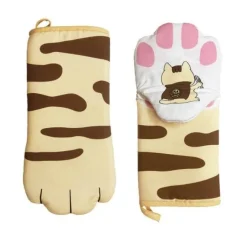 Ofenhandschuhe mit Katzenpfotenmotiv – Süßes Küchenzubehör