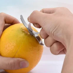 Orangenschäler aus Edelstahl – einfaches Werkzeug zum Schneiden von Fingerfrüchten