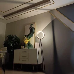 Orbital Grace Floor Lamp - Modern Adjustable Lighting