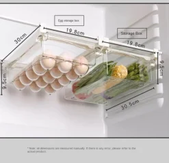 Organizer unter dem Regal – Aufbewahrungslösung für Küche und Kühlschrank